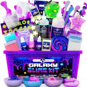Schleim-Set Original Stationery Galaxy Slime Kit, Glow in The Dark