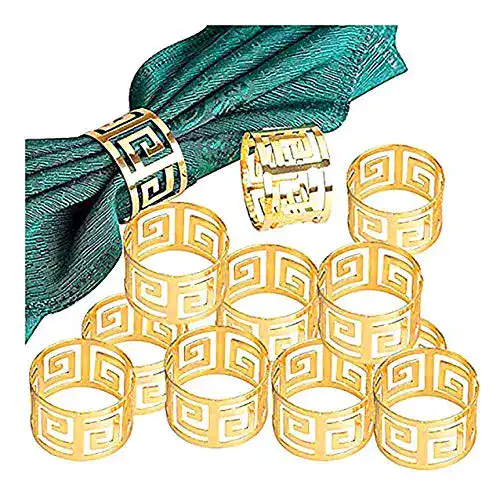 Serviettenringe Anloo Gold Silber, 6/12 Stück Metall