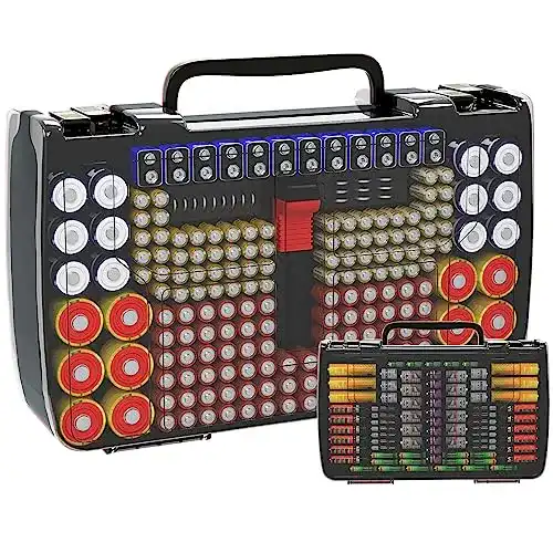 Batterie-Aufbewahrungsbox Aptbyte, mit Batterietester