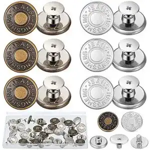 Jeansknöpfe WILLBOND 30 Sets 17 mm Ersatz Jean Knöpfe