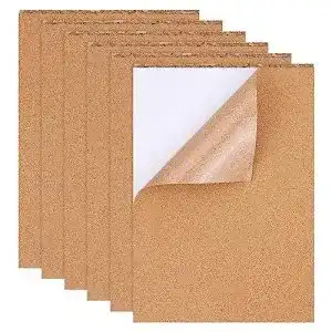 Korkplatten BENECREAT 8er Pack Selbstklebend Kork-Rechteck