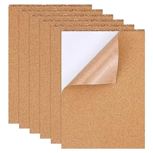 Korkplatten BENECREAT 8er Pack Selbstklebend Kork-Rechteck