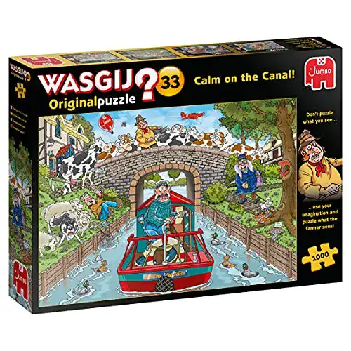 Wasgij-Puzzle Jumbo Puzzles Wasgij Original 33 Ruhe am Kanal