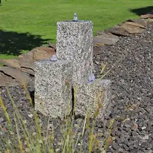 Steinbrunnen CLGarden Granit Springbrunnen SB2 3 teilig