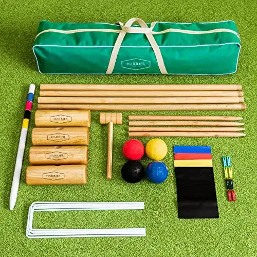 Krocket-Spiel Harrier Krocket Set Garten/Erwachsene Profi