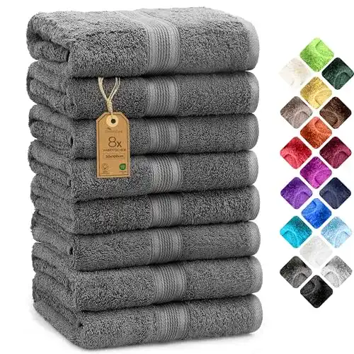 Handtücher NatureMark, 100% Baumwolle 8X Frottier, 50 x 100cm