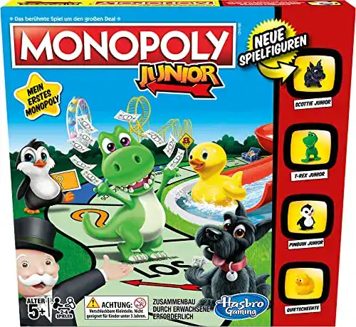 Die beste Spiele ab 5 Jahren Hasbro Monopoly Junior, der Klassiker 2026 Test Bestseller Spiele ab 5 Jahren Hasbro Monopoly Junior, der Klassiker