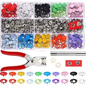 Druckknöpfe MLIAIMCE 240 Sets, Metall Kit mit Zange 9,5mm
