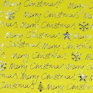 Organza-Stoff Hans-Textil-Shop Stoff Meterware Merry Christmas