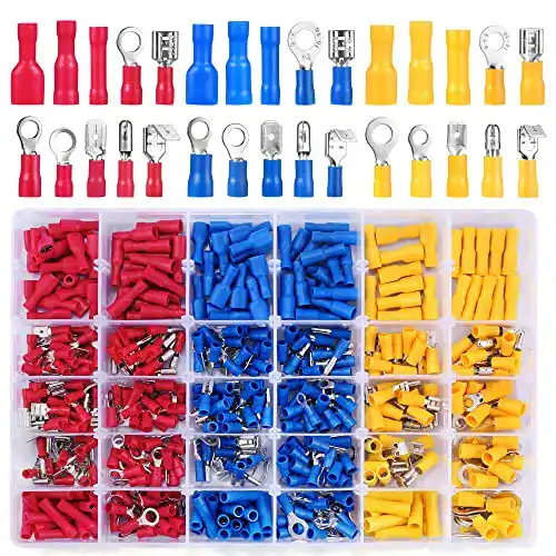 Kabelschuhe Ecbrt Set 480 tlg. 30 Type Flachstecker Quetschverbinder