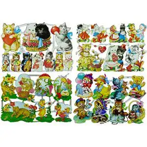 Glanzbilder Glanzbilder Katzen Motiv Set