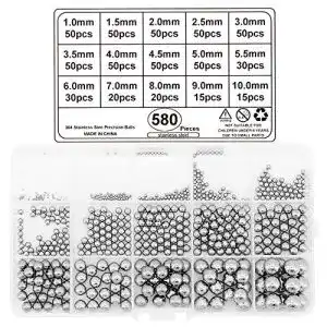 Stahlkugel Yuhtech, 580 Pcs Edelstahl Metallkugeln