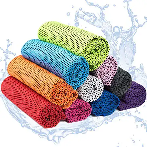 Kühlendes Handtuch Yisscen 10 Stück, Cooling Towel, Mikrofaser