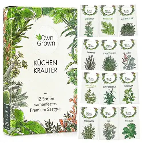 Kräuter-Samen OwnGrown Kräuter Samen Set: 12 Sorten