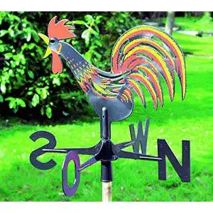 Wetterhahn Novaliv 1x für Garten Wetterfahne für Gartenhaus