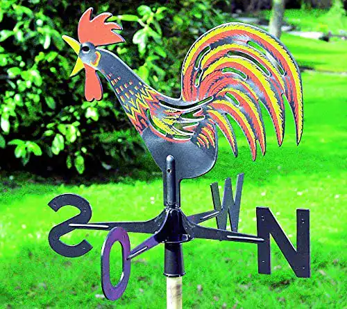 Wetterhahn Novaliv 1x für Garten Wetterfahne für Gartenhaus