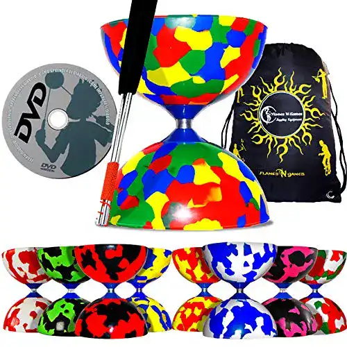 Diabolo Juggle Dream JESTER Profi Set (8 Designs)