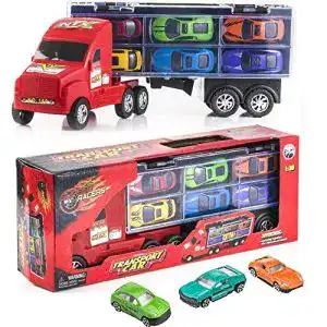 Lkw-Koffer Prextex 15“ Träger-LKW-Spielzeug-Auto-Transporter