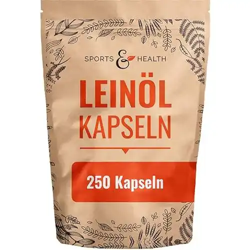 Leinöl-Kapseln CDF Sports & Health Solutions, 250 Kapseln