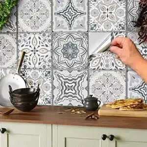 Fliesenaufkleber Tile Style Decals 24 Stück Mosaik, 15x15cm