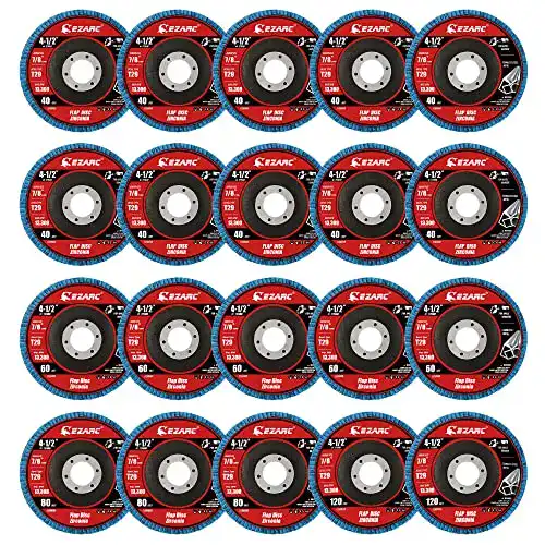 Fächerscheiben EZARC Profi- 20 Stück Ø115 mm, Lamellenscheiben