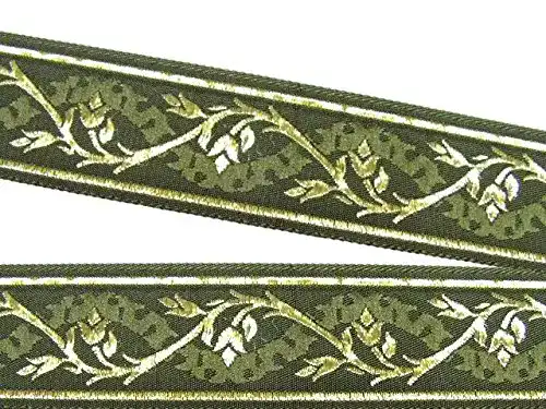 Borten 1A-Kurzwaren 10m Mittelalter Borte Webband 35mm breit