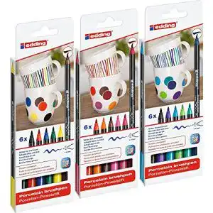 Porzellanstifte edding 4200 Porzellan-Pinselstiften 18er Set