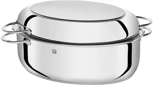 Edelstahl-Bräter Zwilling Bräter mit Deckel, Induktionsgeeignet