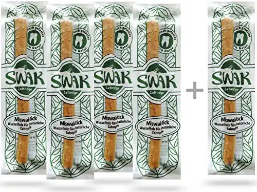 Miswak SWAK Zahnputzholz mit natürlichen Mineralstoffen, 5 St.