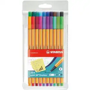 Fineliner STABILO point 88, 20er Pack, Sondersortierung