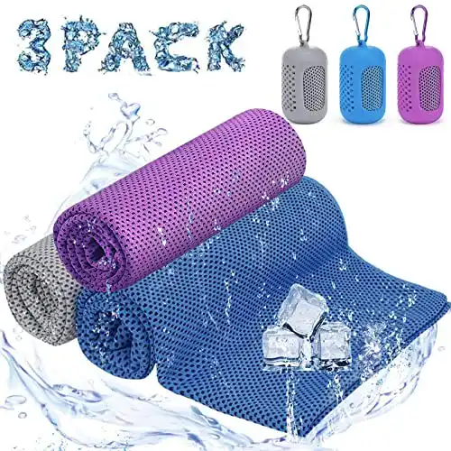 Kühlendes Handtuch Ciskotu Kühltuch 3er Set, Mikrofaser Sport