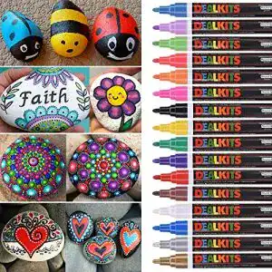 Porzellanstifte DealKits 16 Farben Wasserfeste Stifte, Permanent