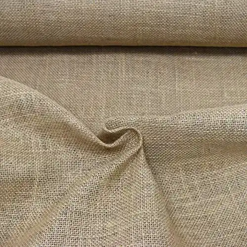 Leinenstoff MAGAM-Stoffe 1m Jute Stoff aus 100% Jute Rupfen Natur