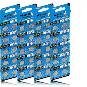 LR44 JZHUAZ 40 Stück AG13 1.5V Alkaline Knopfzelle Batterien