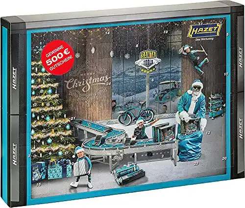 Adventskalender Männer Hazet Santa Tools 2021 mit Werkzeug