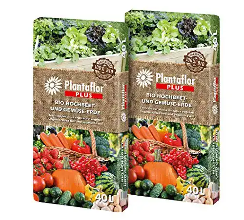 Hochbeeterde HaGaFe Plantaflor Plus Bio Gemüseerde Erde 80 Liter