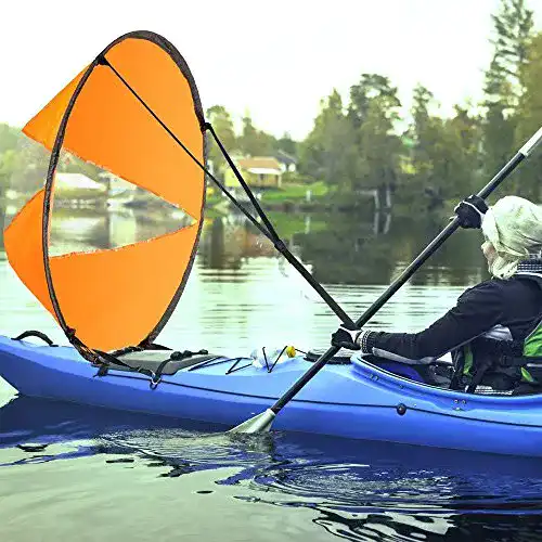 Kajak-Segel Esoes Groß 108cm Kajak Windsegel Paddel Tragbar