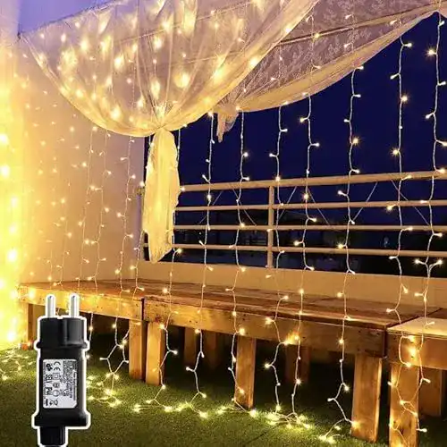 Lichtervorhang Yinuo Mirror 6x3m 600 Leds, mit 8 Modi, IP44