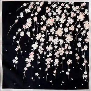 Furoshiki-Tuch Wanna Do good FUROSHIKI- SAKURA-Black