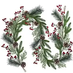 Weihnachtsgirlanden Winlyn Künstliche Weihnachtsgirlande