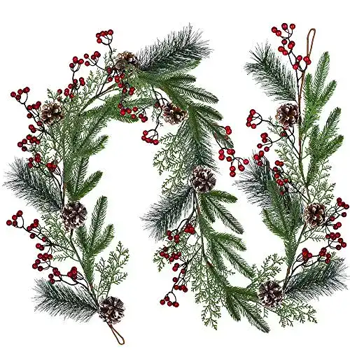 Weihnachtsgirlanden Winlyn Künstliche Weihnachtsgirlande