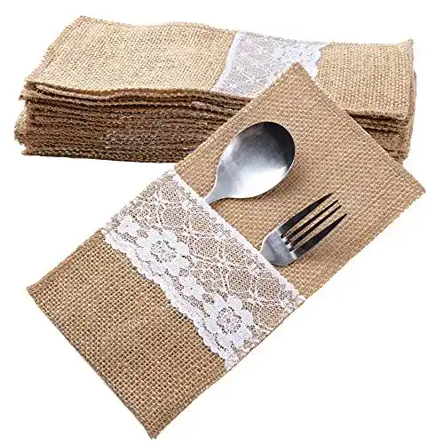 Die beste Bestecktaschen SERWOO 20 Stück Jute Besteckbeutel 2026 Test Bestseller Bestecktaschen SERWOO 20 Stück Jute Besteckbeutel