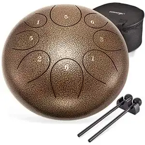Handpan Asmuse Stahlzungentrommel 8 Noten 10 Zoll Stahl
