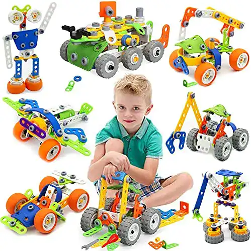 Baukasten MOONTOY Konstruktionsspielzeug für Kinder, STEM