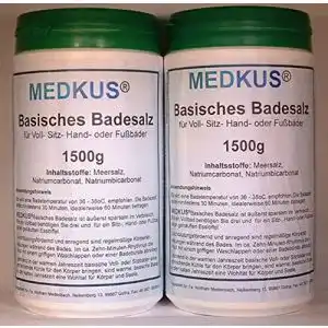 Basenbad MEDKUS AN Basisches Badesalz 2 x 1500g = 3000g