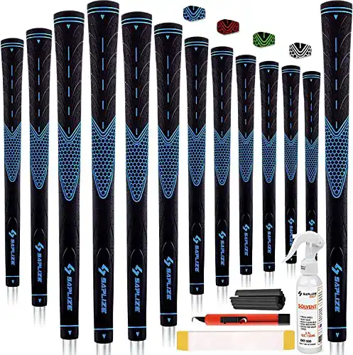 Golfgriffe SAPLIZE 13er-Set mit komplettem Regripping-Kit