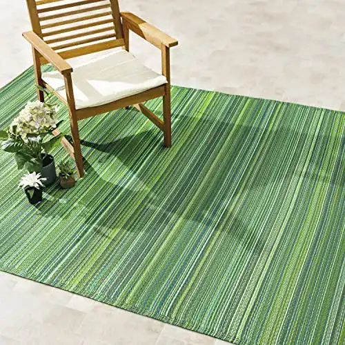 Outdoor-Teppich FAB HAB Cancun, Grün, 120cm x 180cm