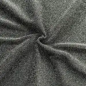 Glitzerstoff STOFFKONTOR Lurex Jersey Stoff Glitter Meterware
