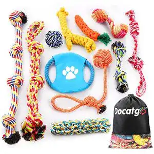 Welpenspielzeug Docatgo Hundespielzeug Zubehör Seil Set 11pcs