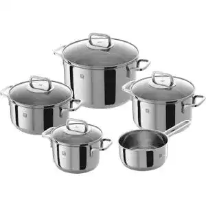 Zwilling-Topfset Zwilling Quadro Kochtopf-Set, 5-teilig, 4 Deckel